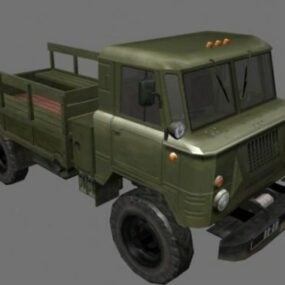 66D model vojenského nákladního vozu Gaz 3