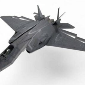 Avion de combat d'attaque Xa-20 modèle 3D