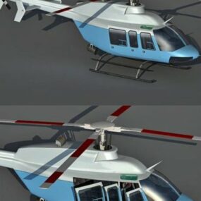Hélicoptère Bell407 modèle 3D