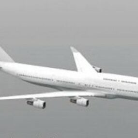 Boeing 747 lentokoneen 3d-malli