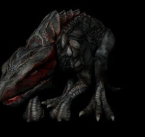Personnage de dragon de sang modèle 3D