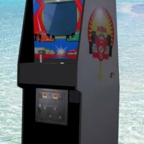 Máquina arcade vertical Crash modelo 3d