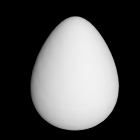 3д модель еды Big Egg