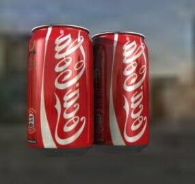 Canette de Cocacola réaliste modèle 3D