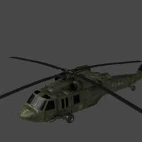 Modelo 3d de helicóptero Resident Evil Ubcs