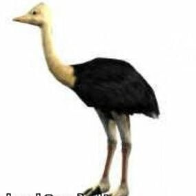 Modelo 3D de avestruz