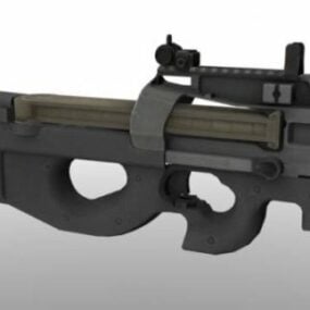 P90 Machinegeweer 3D-model
