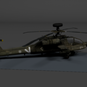 2д модель вертолета Bf3 Apache