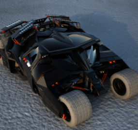Model 3D samochodu Batmana
