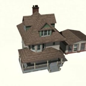 Country Villa House 3D-malli