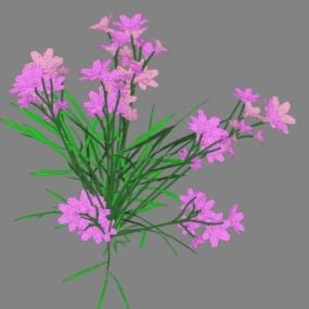 Lowpoly 植物の花3Dモデル