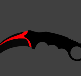 Karambit Knife 3d model