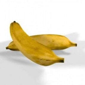 Modelo 3d de banana