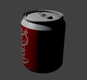 โมเดล 3 มิติ Coca Cola Fat Can สีแดง