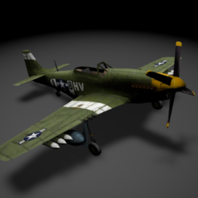 51d модель літака P3 Mustang