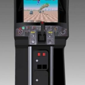 3д модель вертикального игрового автомата Space Harrier
