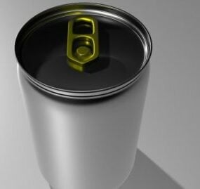 金属ビール缶3Dモデル