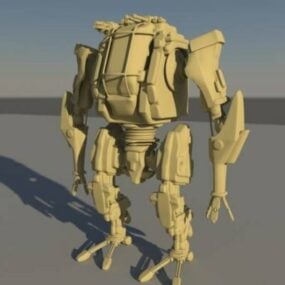 Model 3D robota żołnierzy statku kosmicznego