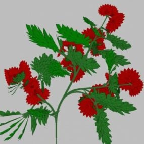 Red Flower 3d model