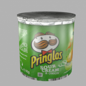 Pringles Kutusu 3d modeli