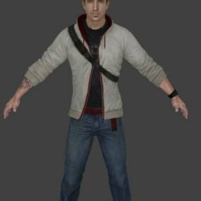 Modelo 3D do personagem Desmond Miles