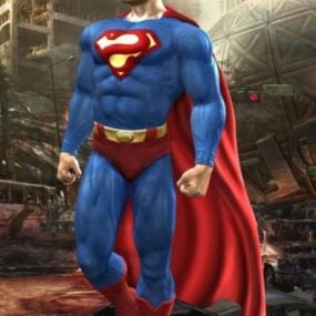 सुपरमैन कैरेक्टर फ्री 3डी मॉडल