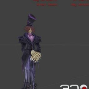 3д модель персонажа вампира-джентльмена