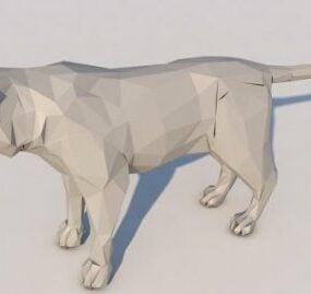 Low Poly Tiger 3D-Modell