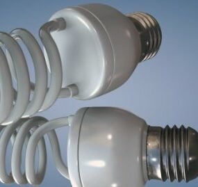 Fluorescent Light Bulb 3d model