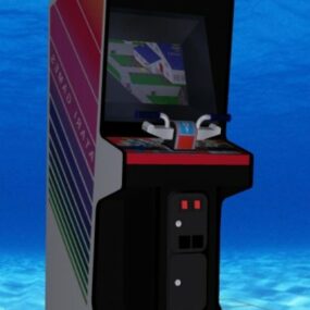 Máquina arcade vertical Paperboy modelo 3d