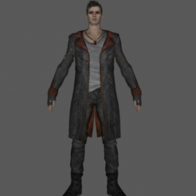 Dante Adam Şeytan Karakteri 3d modeli