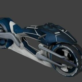نموذج دراجة شرطة المستقبل الخارقة ثلاثي الأبعاد