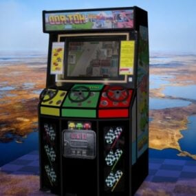 Hot Rod Arcade Machine 3d model