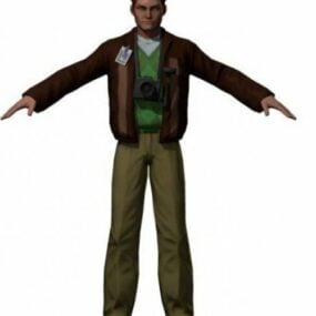 지미 올슨 남자 캐릭터 3d 모델