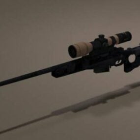 Model 3d Senapan Sniper