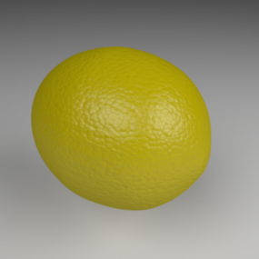Keltainen sitruuna 3d-malli