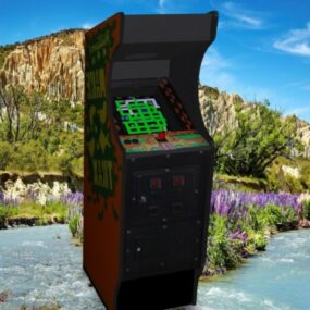 צור דגם תלת מימד של Trax Arcade Machine
