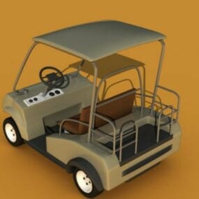 Golfový vozík 3D model auta