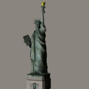 3d модель статуї свободи