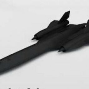 航空機SR72ブラックバード無料3Dモデル