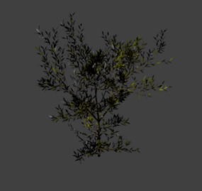 3д модель кустов деревьев
