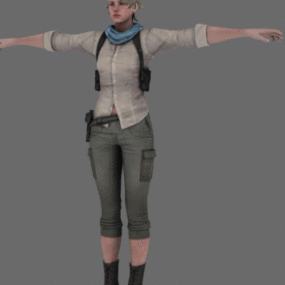 Personnage Sherry WOman modèle 3D