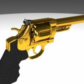 Gold 44 Magnum 3d model