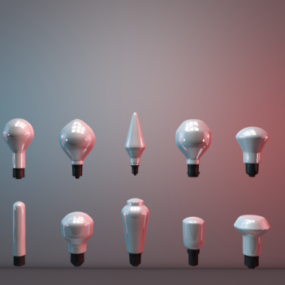 Ampoules modèle 3D
