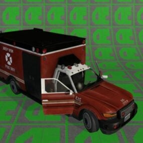 Fire Department Car 3d model