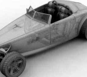 Model 3D pojazdu Hot Rod