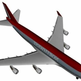 Nový 747D model letadla Boeing 3
