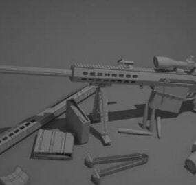 M82 Barrett Gun 3d model