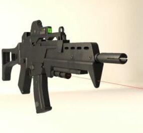Wapenmachinegeweer 3D-model