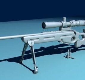 SV98 Sniper Rifle Gun 3d model